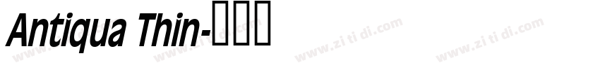 Antiqua Thin字体转换